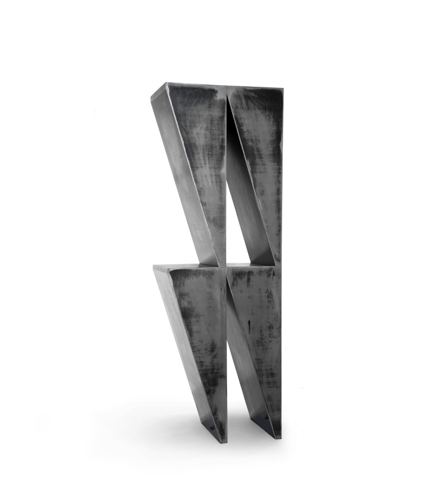 Statera is a metal art piece which contains equilibrium , geometry and contrast by Gustavo Martini