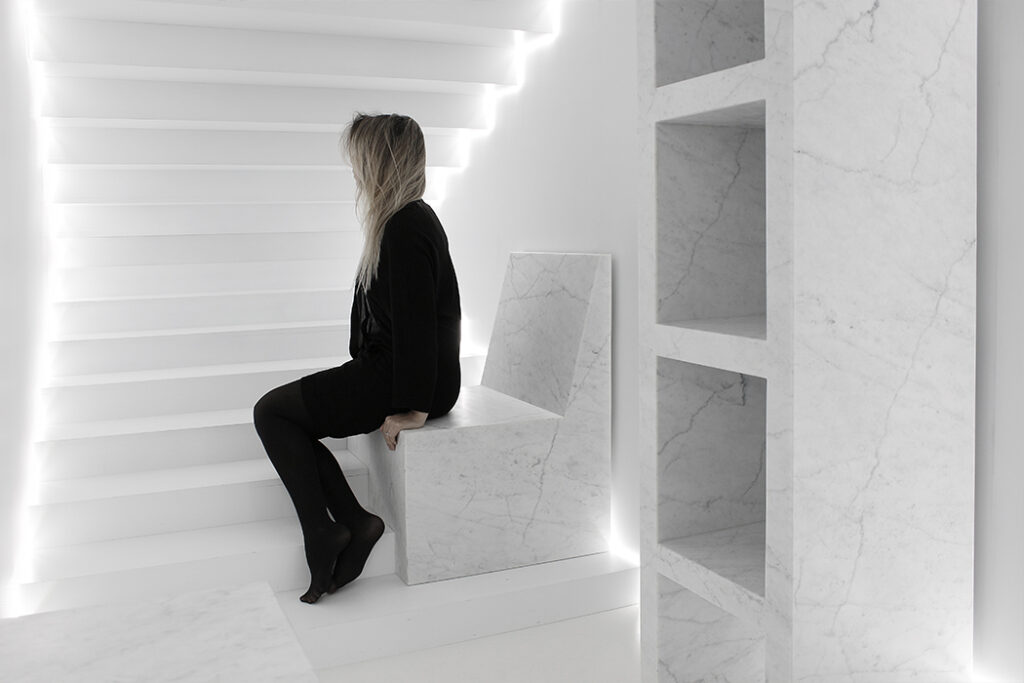Stairs minimal art Installation by Gustavo Martini