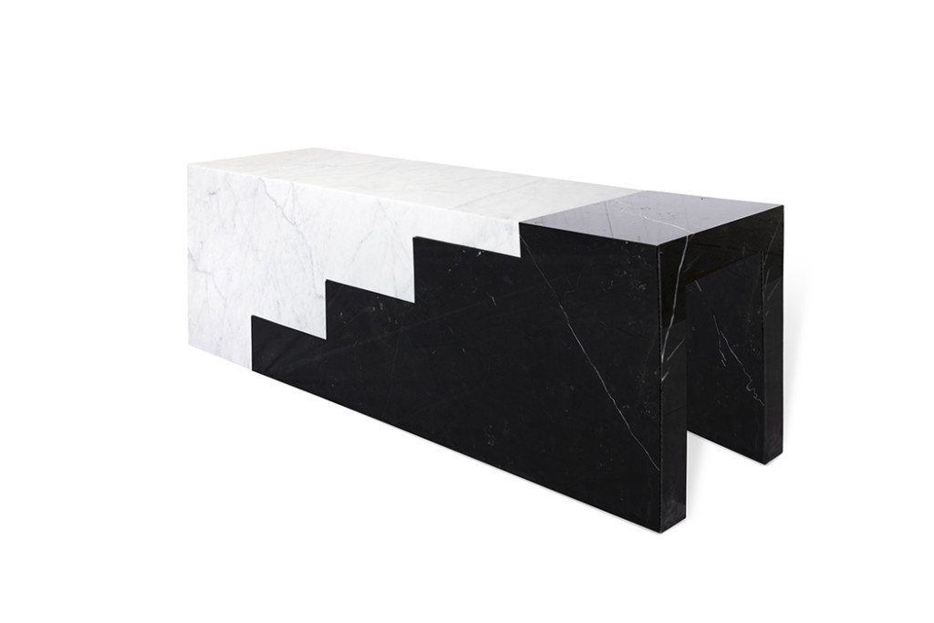 carrara marble furniture by Gustavo Martini